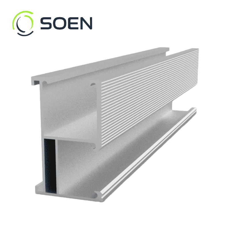 Estructura para Panel Solar Riel Aluminio 4.3 Metros