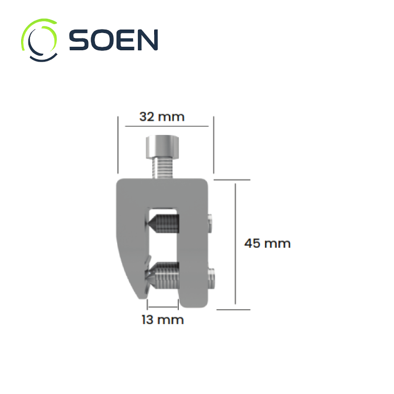 Estructura para Panel Solar Gclamp 3cm - Imagen 2