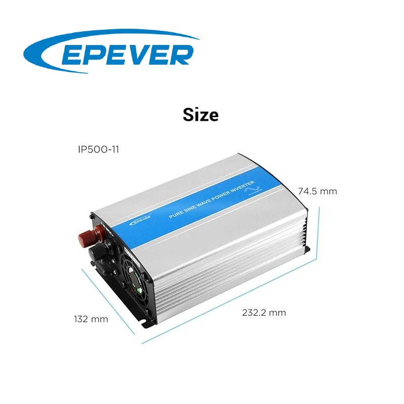 Inversor Epever de Onda Sinusoidal Pura Serie Ipower 400W 12V IP500-11(MUN) - Imagen 4