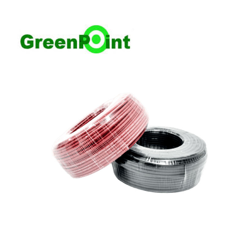 Cable Solar Green Point Negro 6mm