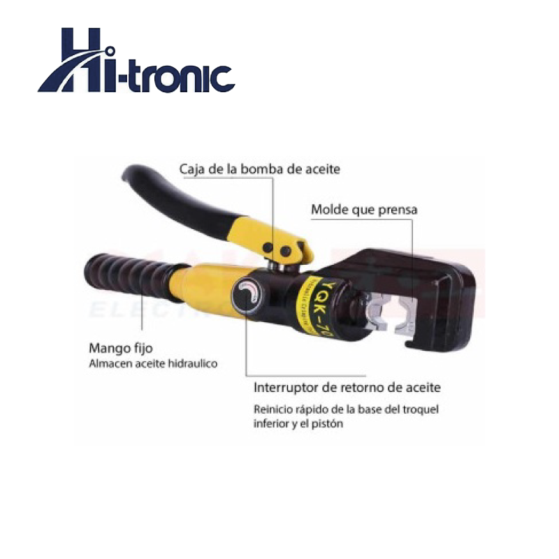 Ponchadora Hidraulica Hi Tronic YQK-70 - Imagen 2