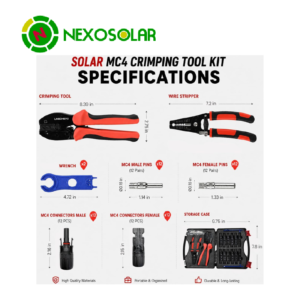 kit de herramientas de crimpado para sistemas solares